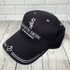 Vintage Chicago White Sox‎ MLB by TEI Hat Strapback Cap Black New Men
